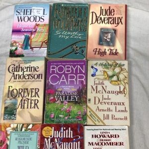Nine Assorted Romance Paperback Book Collection - Mixed Colors#9